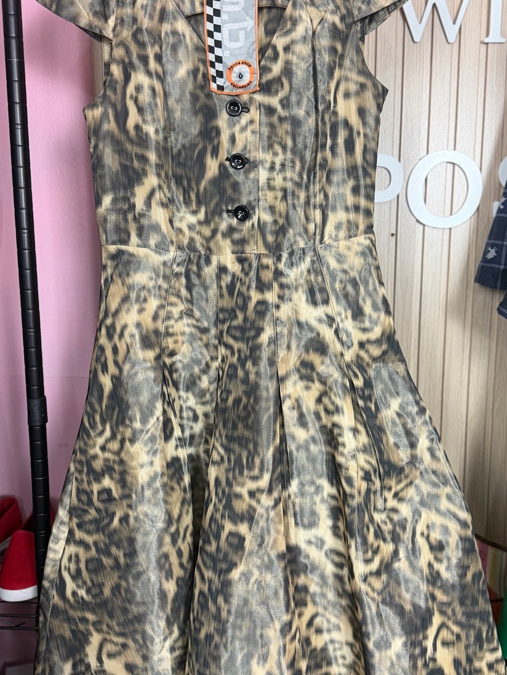 🔥 RARE L.A.M.B. BY GWEN STEFANI LEOPARD DRESS • SIZE 6 🔥 - Picture 15 of 15